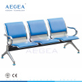 AG-TWC002 hospital de acero inoxidable de tres plazas silla de metal proveedor